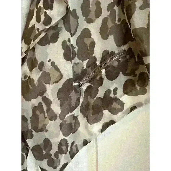 CHICO'S DRAPED JACKET Gray Leopard print Size 0 - Picture 5 of 5